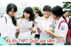 Phương án tổ chức kỳ thi THPT Quốc gia và tyển sinh ĐH, CĐ hệ chính quy năm 2017