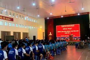 LỄ KHAI MẠC VÒNG LOẠI GIẢI BÓNG CHUYỀN HƠI CỤM SỐ 1