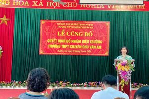 QUYẾT ĐỊNH BỔ NHIỆM HIỆU TRƯỞNG  TRƯỜNG THPT CHUYÊN CHU VĂN AN