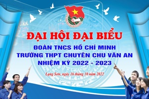 ĐẠI HỘI ĐẠI BIỂU ĐOÀN THANH NIÊN CỘNG SẢN HỒ CHÍ MINH TRƯỜNG THPT CHUYÊN CHU VĂN AN NHIỆM KÌ 2022 - 2023